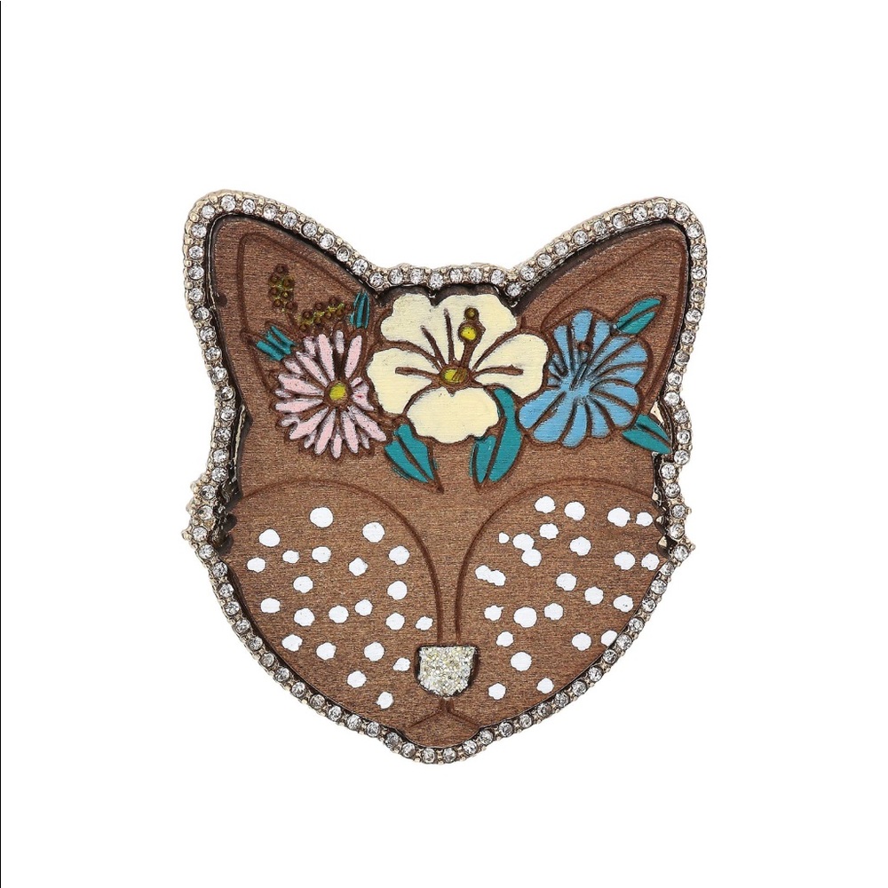 Betsey Johnson Woody Critters Fox Pin